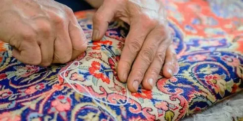 خدمات تخصصی و حرفه ای رفوی فرش در قالیشویی کرج